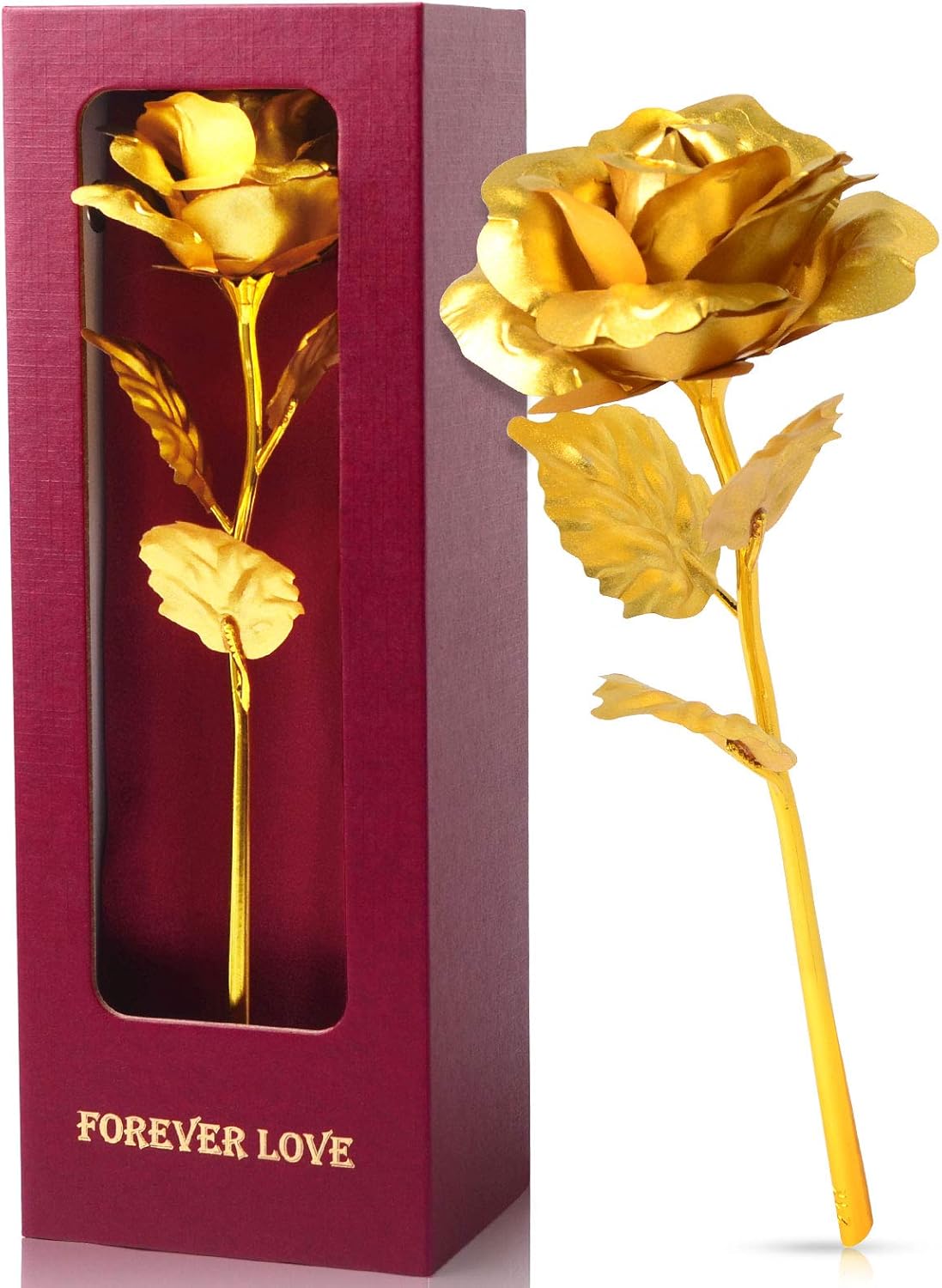 Gold Rose Gift for Wife Artifical Rose Flowers