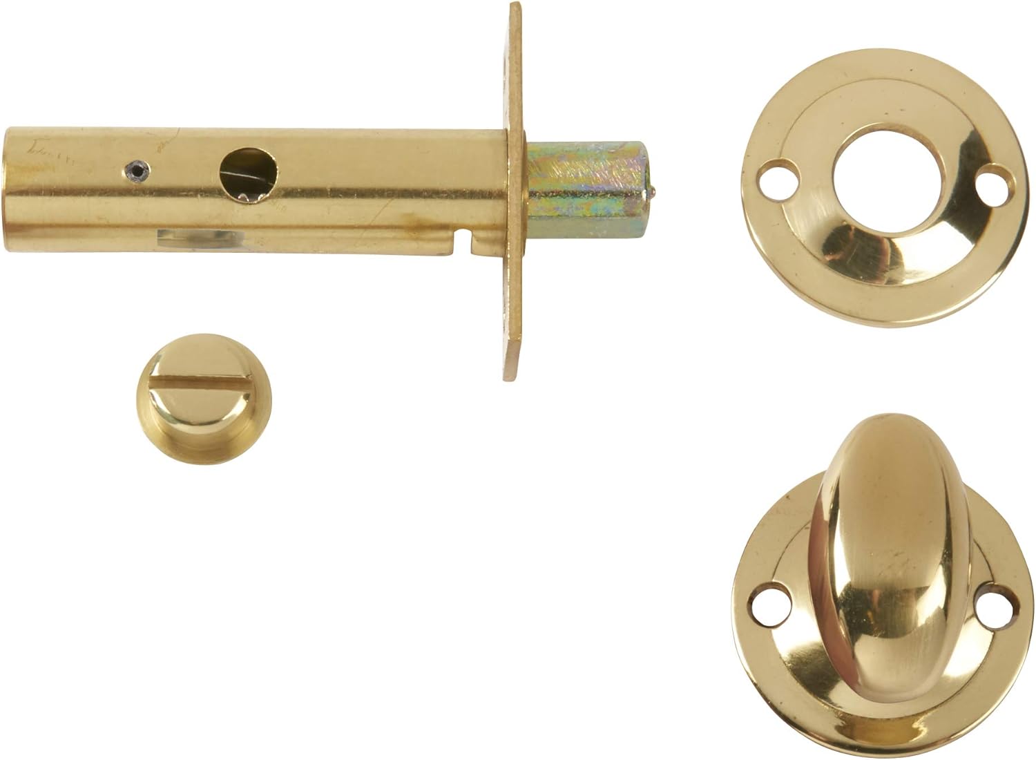 Yale P-M44T-PB Door Security Bolt with Thumbturn, Polished Brass Finish, Standard Security, Visi Packed - Image 3