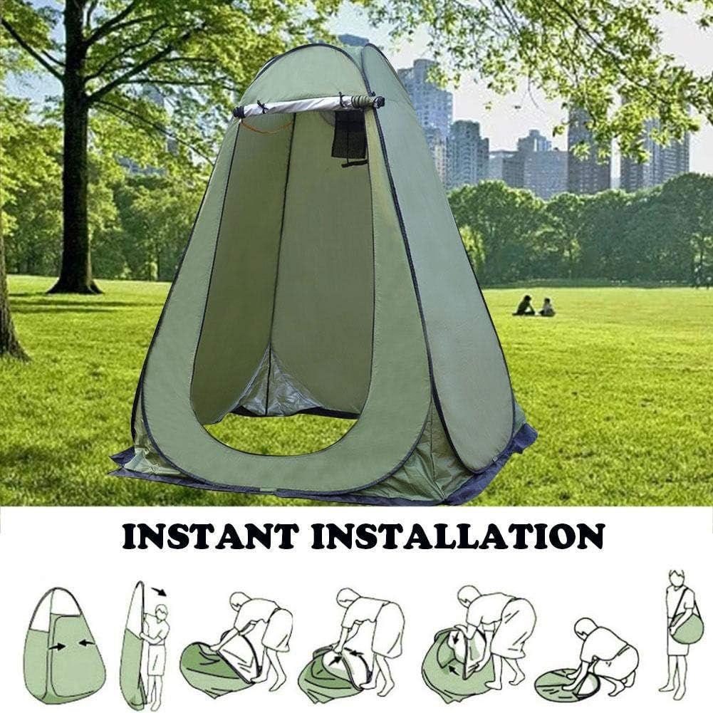 Privacy Shelter Pop Up Tent Shower Tents for Outdoor Changing Dressing Fishing Bathing Storage Room Portable with Carrying Bag Orange: Sports & Outdoors