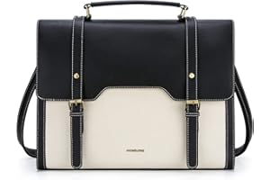 Missnine Laptop Bag 15.6 inch Canvas Messenger Bag for Women Professional Work Bag Shoulder Bag Travel, Office, School