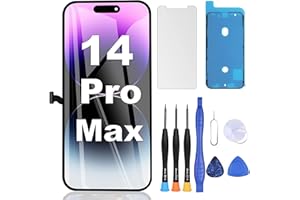 ZOETEC Screen Replacement for iPhone 14 Pro Max, [Support Face ID] Full HD Retina Display Touch Screen Digitizer Frame Assembly with Repair Tools Kit