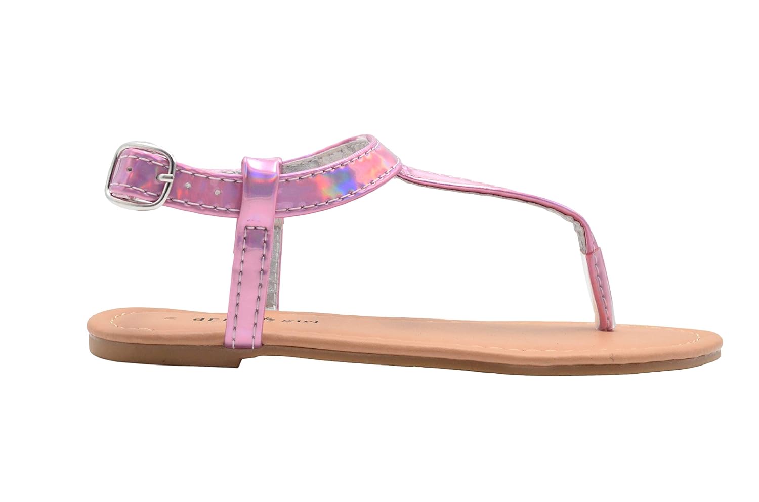 girls holographic sandals
