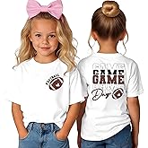 Yawtaut Toddler Game Day Shirt Football Sunday Tshirt for Girls Boys Rugby Athletic Outfit Kids Sports Fans Top 2-8T