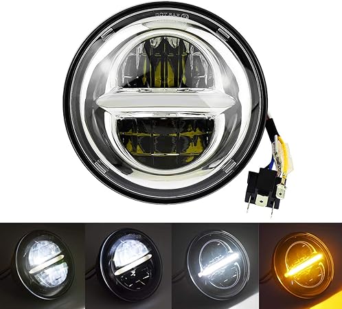 Amazon Rebacker オートバイ バイク 5 75インチ ヘッドライト ヘッドランプ プロジェクター ドライビングライト Drl付き 高輝度 Led Harley Sportster 8 Dyna Street Bob Light Nightster Night Rod用 ヘッドライト 車 バイク Amazon Rebacker オートバイ バイク 5 75インチ ヘッドライト ヘッドランプ プロジェクター ドライビングライト Drl付き 高輝度 Led Harley Sportster 8 Dyna Street Bob Light Nightster Night Rod用 ヘッドライト 車 バイク
