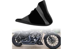 VG MOTO Motorcycle Front Spoiler Chin Fairing Lower Mudguard Air Dam Glossy Black Cover with Mounting Bracket Replacement for Harley Sportster Iron XL 883 XL1200 2004-2014