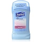 Suave 24 Hour Protection Anti-Perspirant/Deodorant Invisible Solid, Powder 1.4 Oz (Pack of 6)