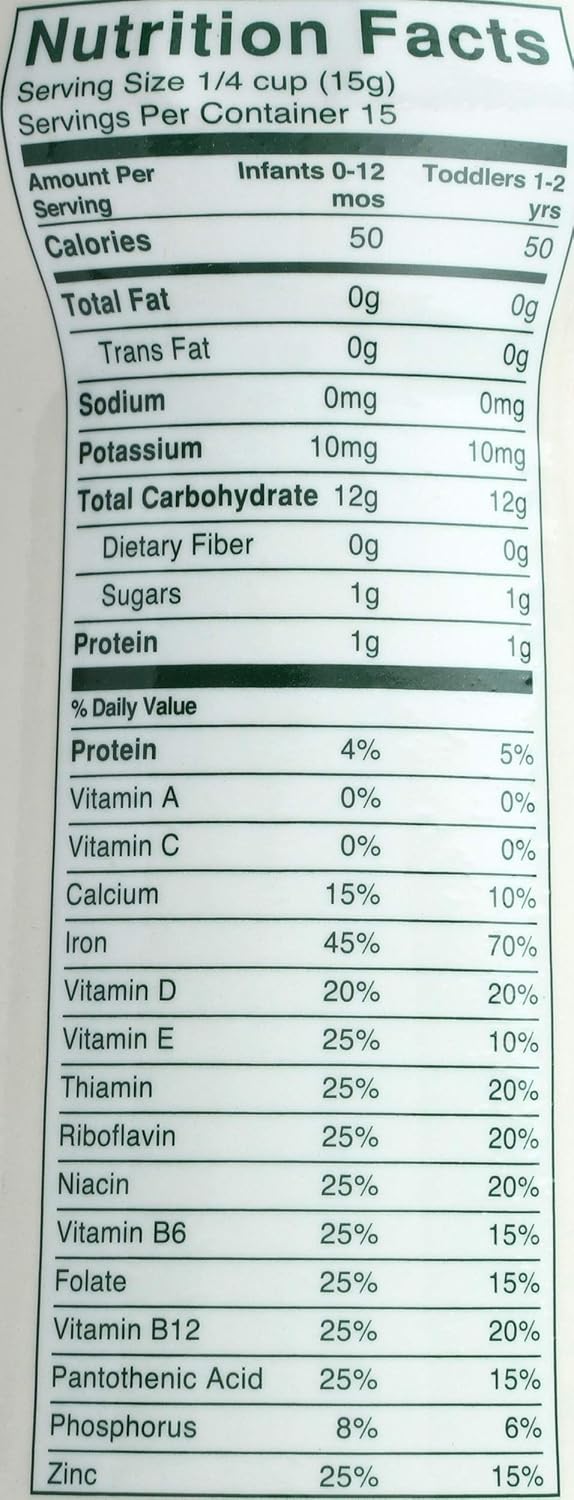 beechnut rice cereal ingredients