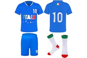 MUDJEAN Unisex Kids Soccer Jersey Set Boys Soccer Shirts and Shorts with Socks Girls Soccer Outfit 2-14 Years