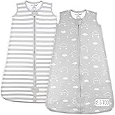 Mama Cheetah Baby Sleep Sack 2.5 TOG, Organic Cotton Baby Wearable Blanket with Two-Way Zipper, Swaddle Transition Baby Sleeping Bag for Newborn Infant Toddler Boy Girl, 18-24 Months