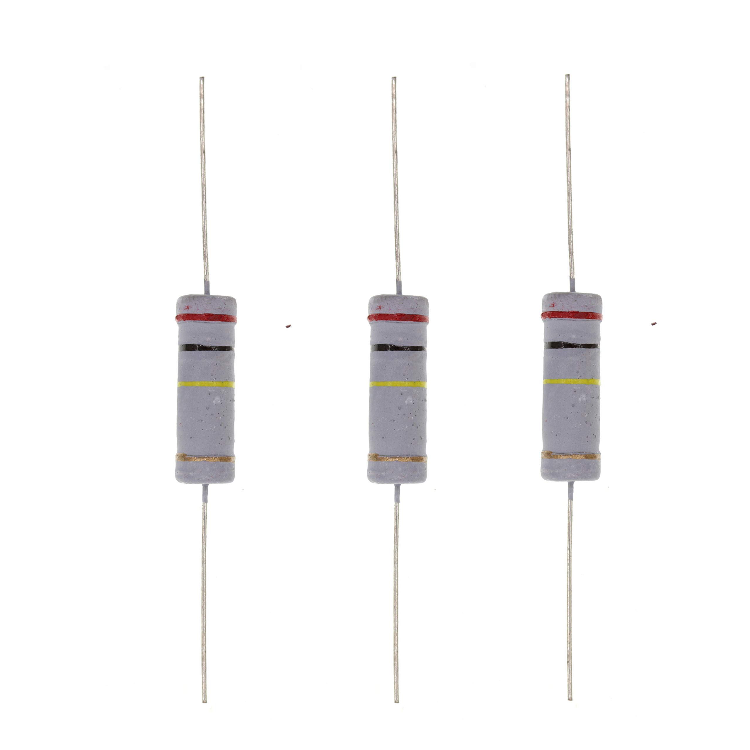 HUABAN 10PCS 5W 5 Watts 200K 200K Ohm 5% Metal Oxide Film Resistor