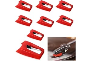 Asphodelia 8PCS Record Player Needle,Turntable Needle,Universal Compatibility Turntable Stylus Replacement Needle,Turntable R