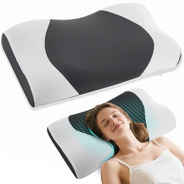 MOONOUU CLOUD ALIGN PILLOW, ERGONOMIC ZERO-PRESSURE SOFT MEMORY...