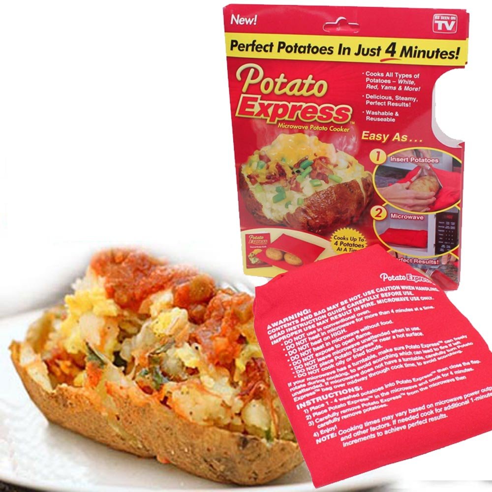 Cocedor patatas de horno microondas Saco Potato Express: Amazon.es ...