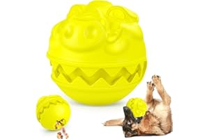 TROUSKAIG Indestructible Dog Balls Treat Dispensing Dog Toys for Aggressive Chewers Large Medium Breed, Dog Chew Toys Balls for Aggressive Chewers, Interactive Dog Treat Ball Food Dispensing Dog Toys