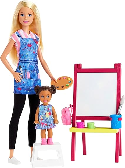 Amazon.com: Barbie Art Teacher Playset 