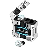 StitchGreen M45 True Wireless Earbuds with ENC, Bluetooth 5.3, IPX7 Waterproof, 120 Hours Long Battery Life with Built-in Mic, Compatible with iPhone & Androids (Silver)