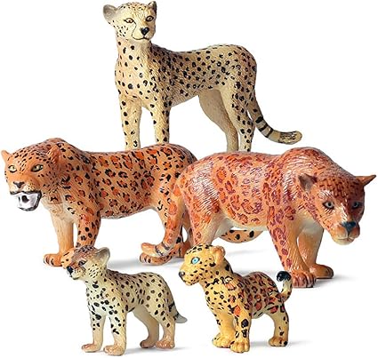 Amazon.com: RAYHD 1 pieza de juguete de jaguar de leopardo, juguete de plástico salvaje para animales, juguetes de aprendizaje para fiestas: Toys \u0026 Games