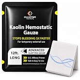 Advanced Koalin Hemostatic Gauze for Blood Clotting &amp; Wound Packing - 1 PK | Quick Blood Clot wound packing, stops bleeding up to 5X faster, flexible gauze, emergency first aid, survival-ready