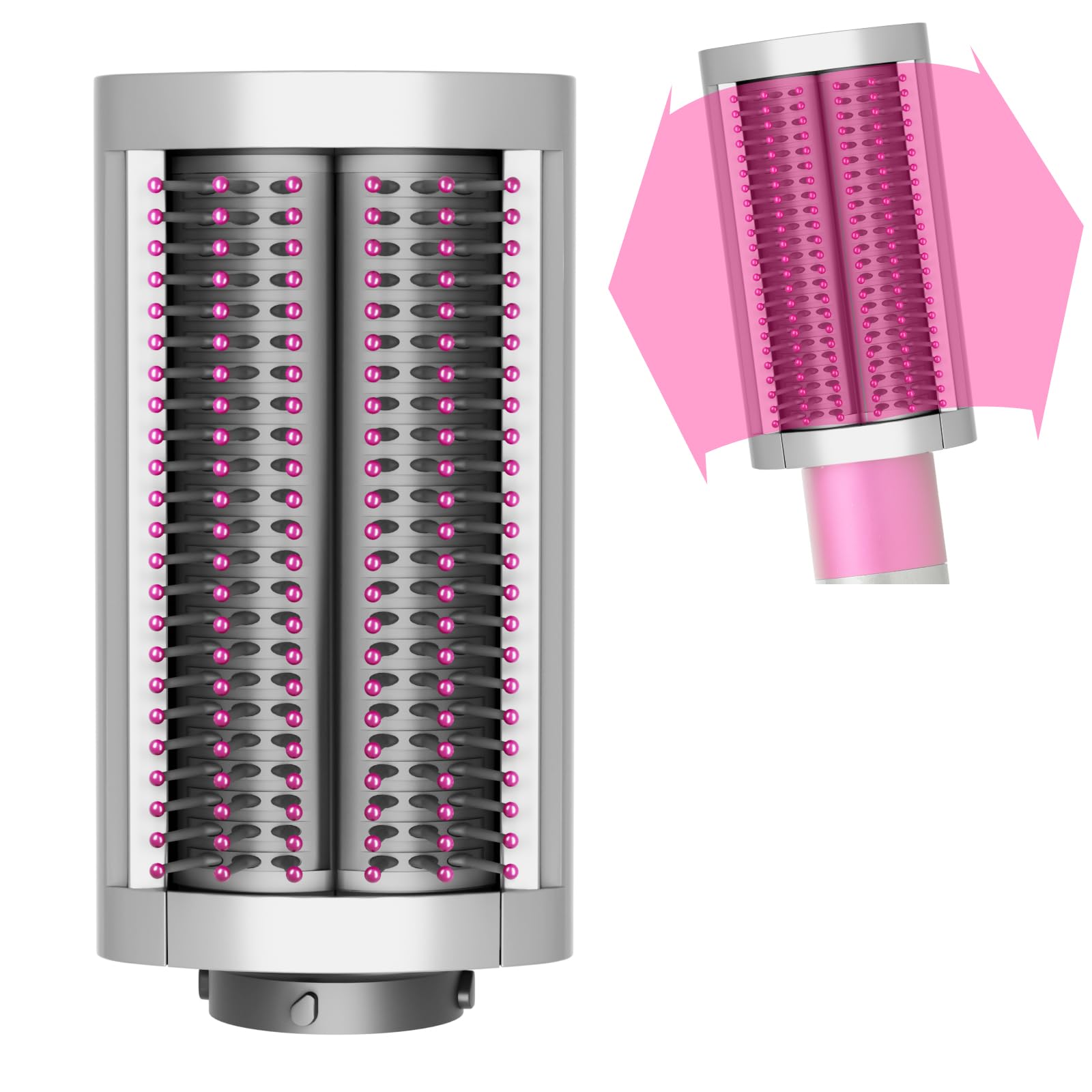 ZEPHBLOW Soft Smoothing Brush Compatible with Dyson Airwrap, Hair Stying Drying Comb for Fine Hair to Smoothing and Straight, Replacement Attachment for Part No.971891-05