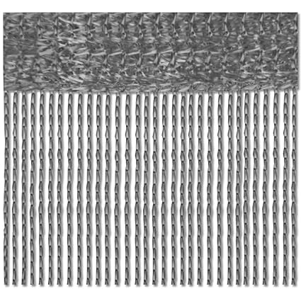 Bestlivings Fadenvorhang 140x240 Fadengardine Insektenschutz Raumteiler Auswahl: anthrazit - dunkelgrau