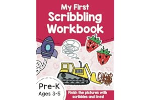 My First Scribbling Book Toddler Fine Motor Workbook Pencil Control and Tracing
