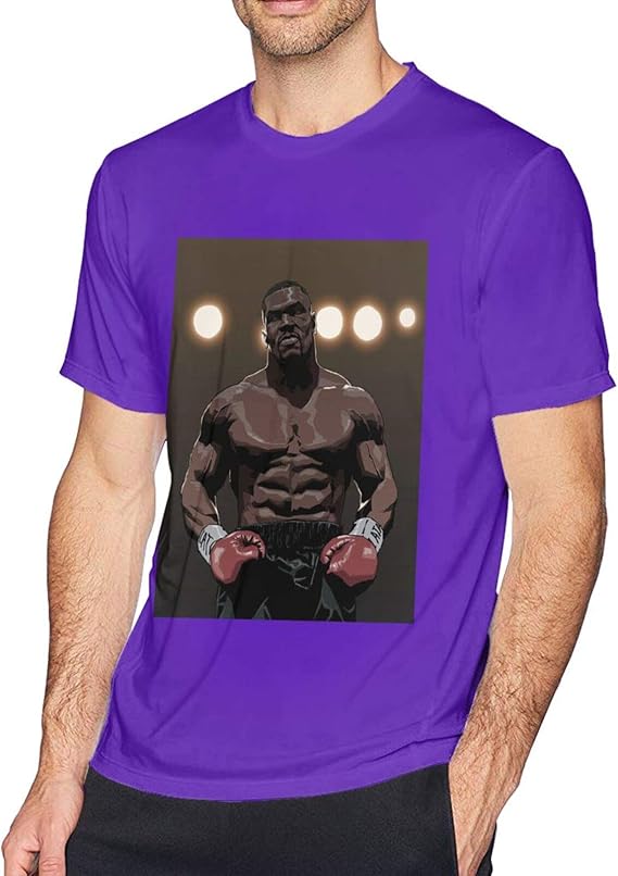 Amazon.com: Mens Mike Tyson Classic T-Shirts(Purple): Clothing