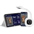 Nanit Smart Baby Video Monitor System with Floor Stand & 8" Display Screen | Crystal-clear video, Real-time notifications, Sl