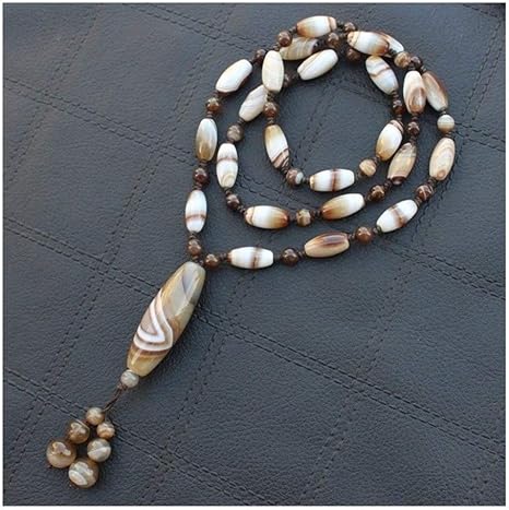 Amazon Co Jp Alxy ナチュラル瑪瑙ボツワナビーズ手作り天然石ビーズのネックレスdiyのブレスレットネックレス手作りコーヒーはネックレス 25の瑪瑙 28 ロング 色 B ホーム キッチン