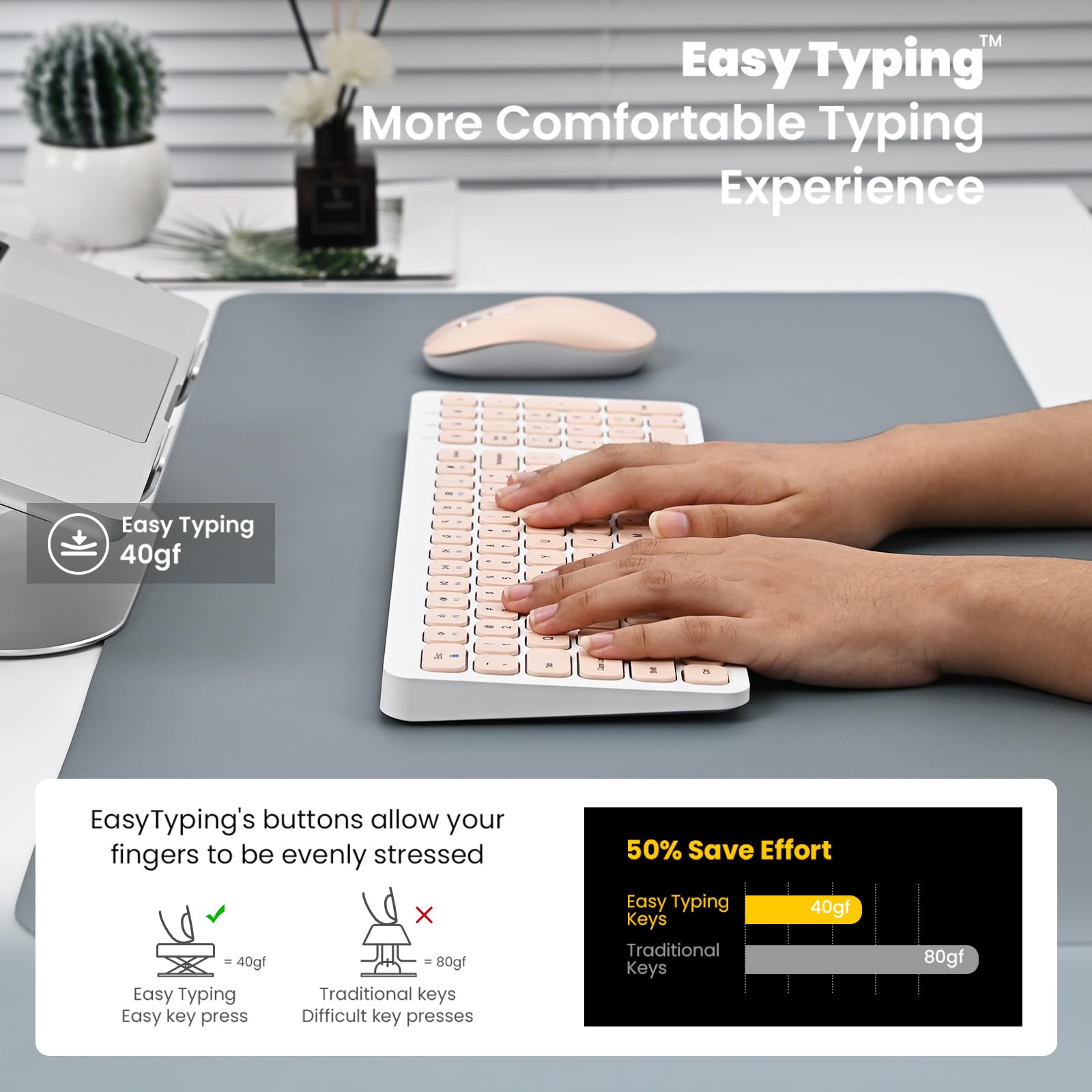 Mua cimetech Wireless Keyboard and Mouse Combo, Compact Full Size ...
