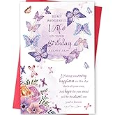 MOROLURU Happy Wife Birthday Card from Husband, Best Birthday Gifts for Her, Funny Wife Birthday Gift Ideas