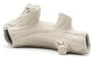 pewyoke Aquarium Betta Fish Cave Accessories, Ceramic Hideaway Rock Cave for Aquatic Pets,Rock Cave Decor for Shrimp Cichlid Hiding Breeding Betta Toys Hideout Stones House (HO203)