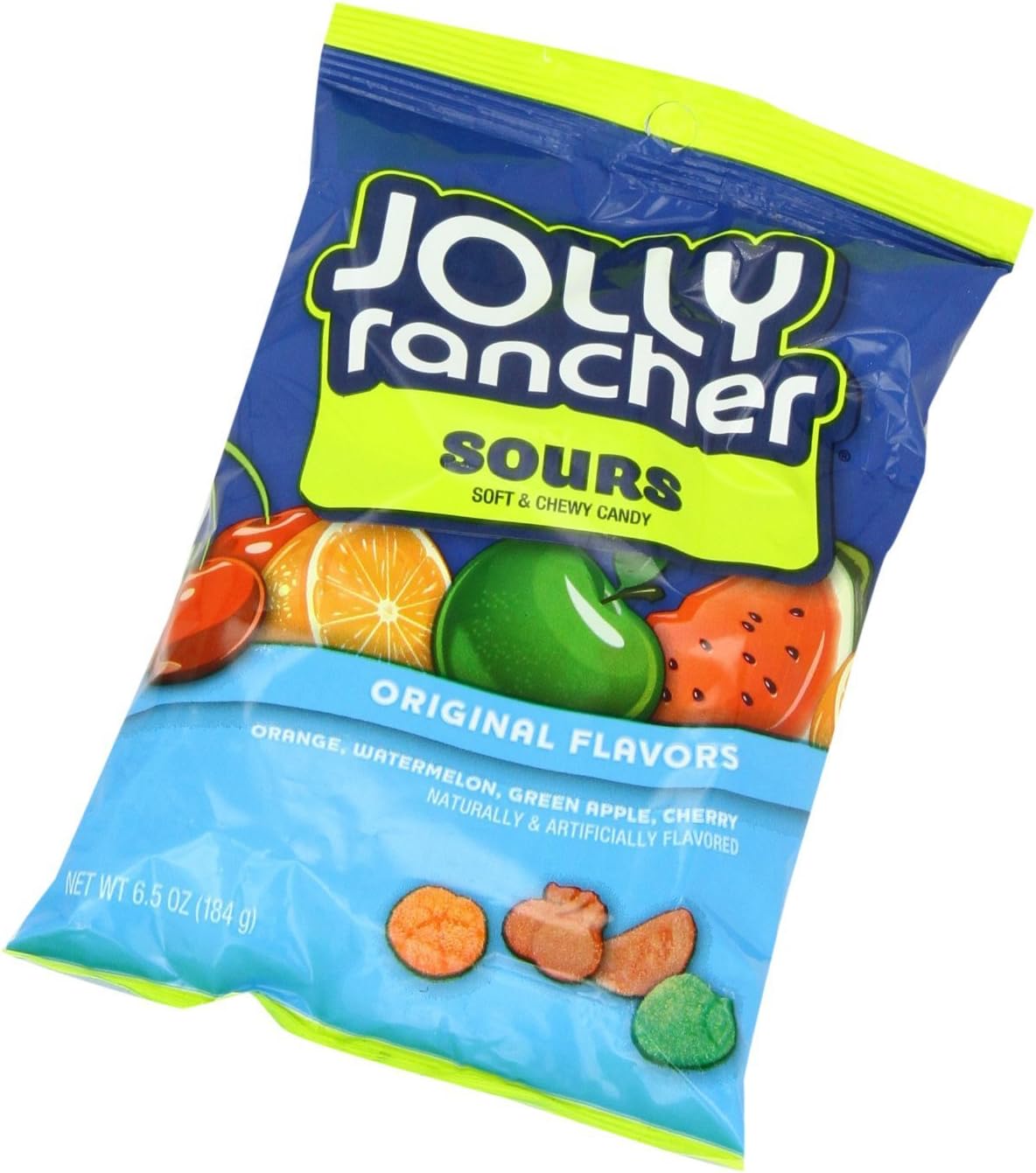 Jolly Rancher Sours Soft & Chewy Candy, 6.5-Ounce bag (Pack of 6)