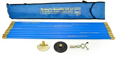 Bailey 5431 Universal Drain Rod Set (3 Pieces) in Carry Bag