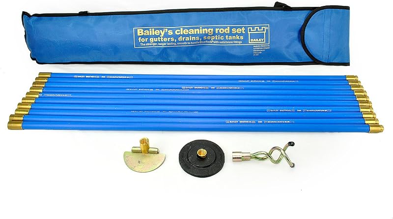 Bailey 5431 Universal Drain Rod Set (3 Pieces) in Carry Bag