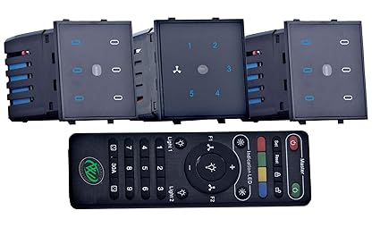 Walnut Innovations Touch Control Switch Modules 12 Lights + 1 Fan- Roma