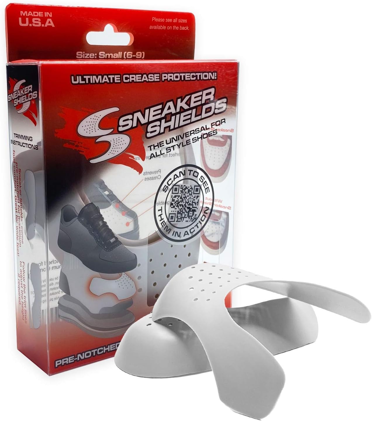 (1 PAIR) The Original Sneaker Shields - “Universal” Shoe Crease Preventer - BEWARE OF COUNTERFEITS