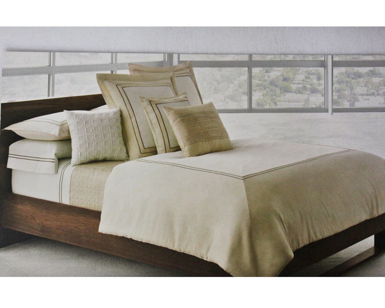 Simply Vera Plaza Suite Linen 4pc Cotton Sateen Comforter Set