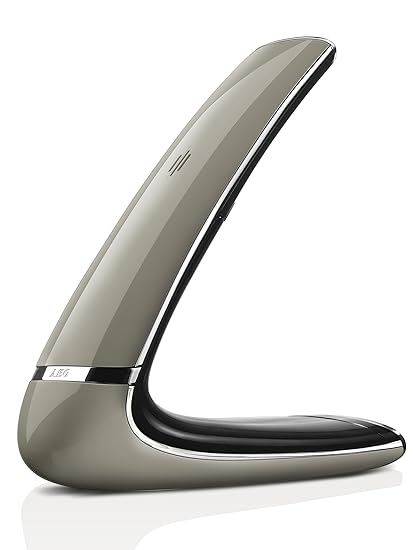 AEG Boomerang 10 Taupe Schnurloses (1,6 Zoll) Design DECT-Telefon mit Freisprecheinrichtung im Mobilteil grau
