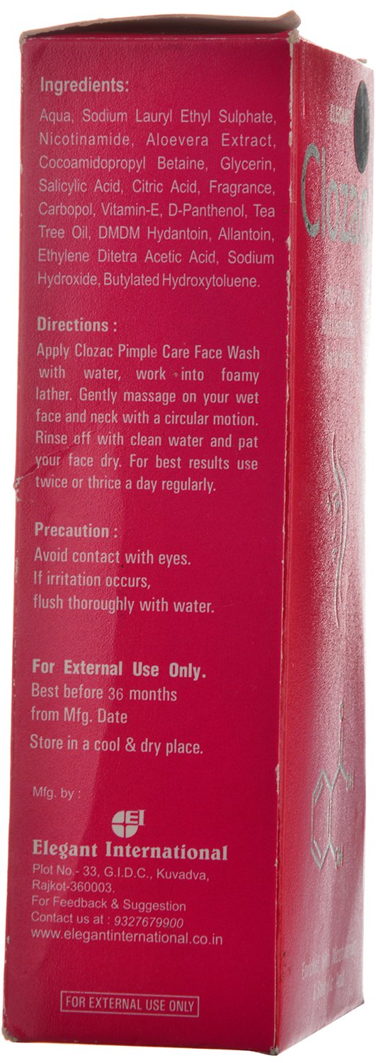 clozac face wash price