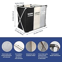 180L Large Laundry Basket, Freestanding Laundry