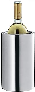 WMF Clever&More Sekt-Weinkühler Edelstahl 19,5 cm, Flaschenkühler doppelwandig, hält länger kühl, Sektkühler, Wine Cooler, Eiswürfelbehälter, matt