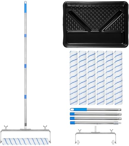 18 Paint Roller Kit With Extension Pole - Includes Jamaica