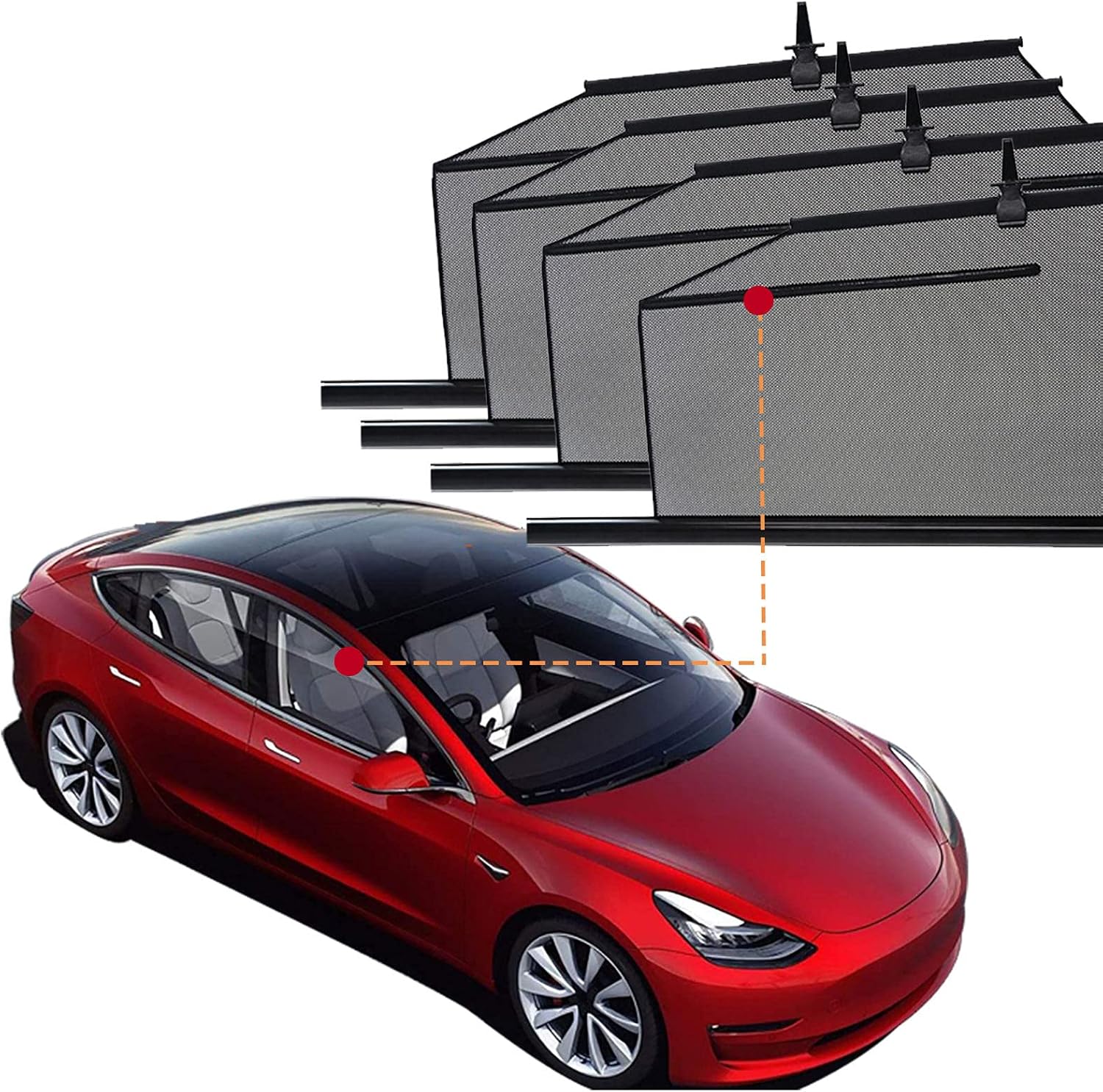 Model 3 Car Window Sunshade/Sun Visor, Sunshade For Whole Vehicle, For