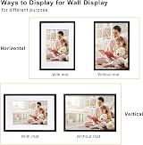 EGOFINE A2 Picture Frame Set 100% Solid Wood Black 42 x 59.4 cm view 3