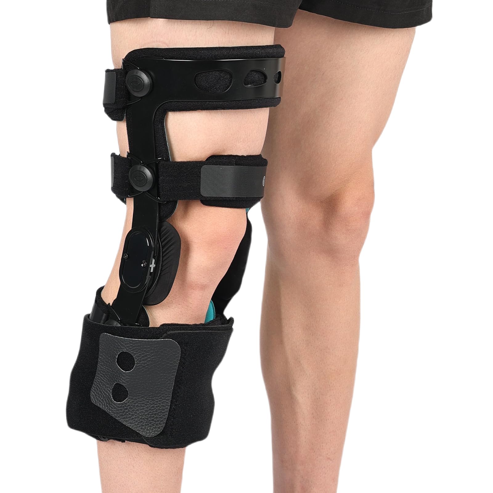 Photo 1 of Orthomen Functional ACL Knee Brace for Men and Women, Adjustable Knee Support for MCL, LCL, PCL, Sport Injuries, Ideal for Running & Daily Activities(M-Right)