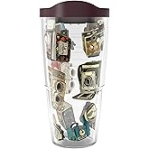 Tervis Retro Cameras Made in USA Double Walled Insulated Tumbler Travel Cup Keeps Drinks Cold & Hot, 24oz, Lidded