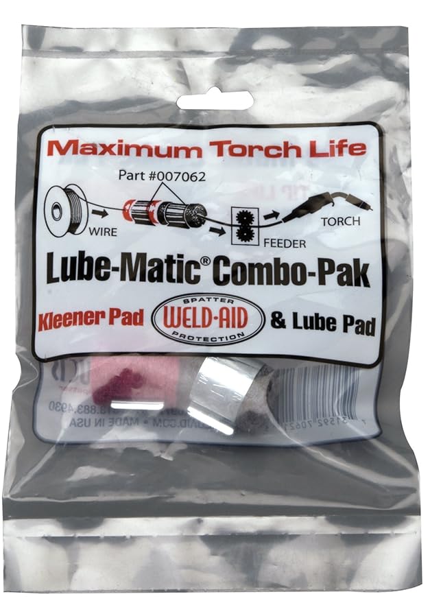 Weld Aid Lube Matic Kleener Pads 007061 2 Pks of 6 Welding Wires