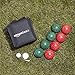 Amazon Basics 90 Millimeter Bocce Ball Outdoor Yard Games Set with Soft Carrying Case-2 to 8 players,Red and Green