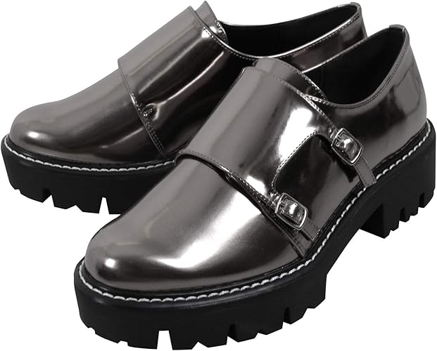 Amazon 神戸レタス ダブルモンクストラップ ローファー シューズ I1998 レディース Kobe Lettuce コウベレタス ローファー スリッポン