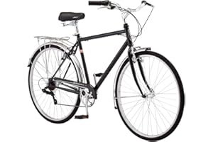 Schwinn Wayfarer Hybrid Bike, 700c Mens and Womens Bike, 7-Speed Hybrid Bicycle, Retro Steel Frame, Front and Rear Linear Pull Brakes, Fenders, Cargo Space, Adult Bicycle
